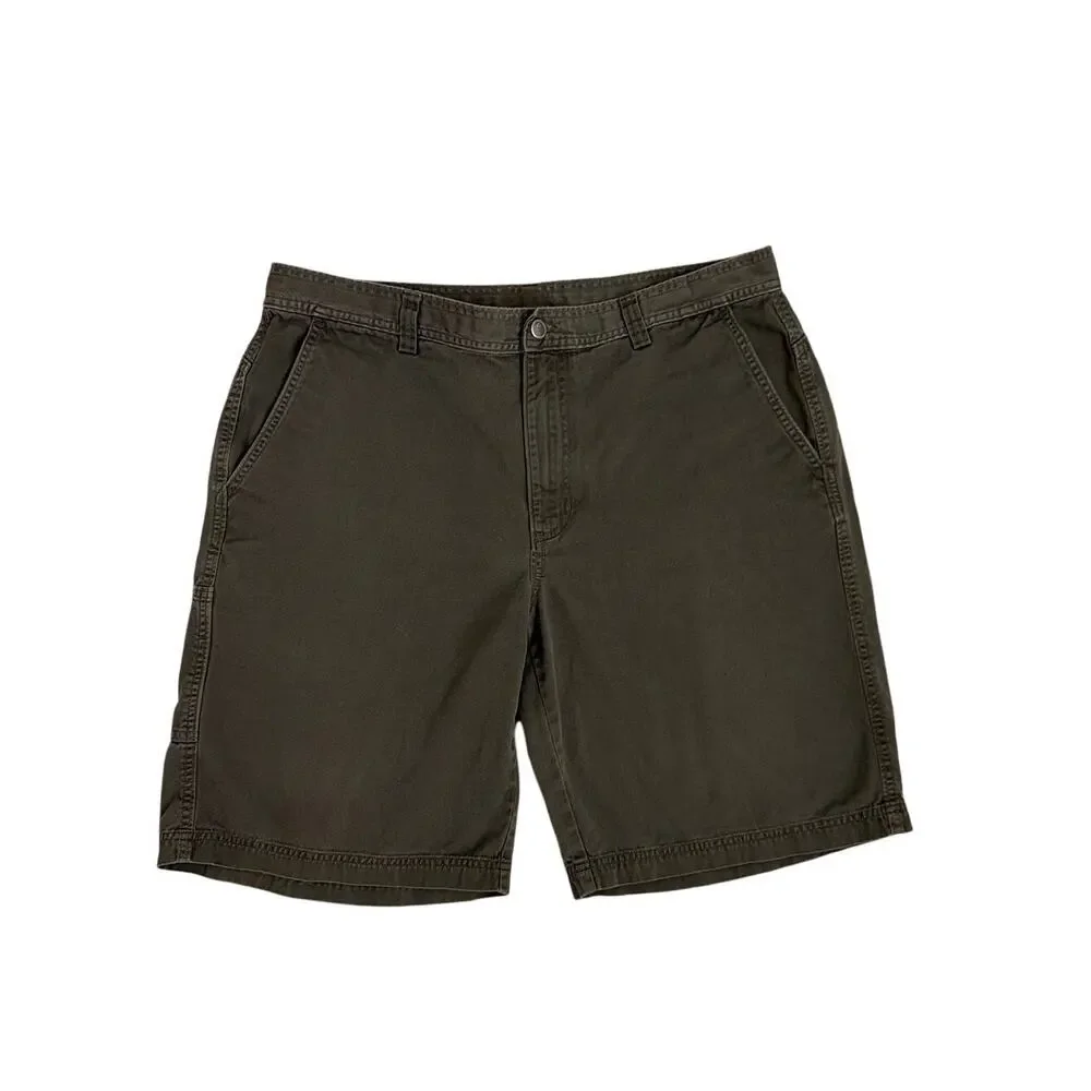 The North Face Olive Green Chino Outdoor Utility Hiking Shorts Men's 36